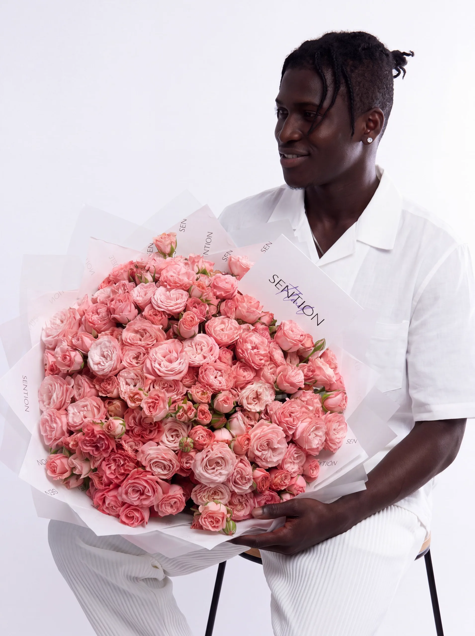 40 spray peony roses