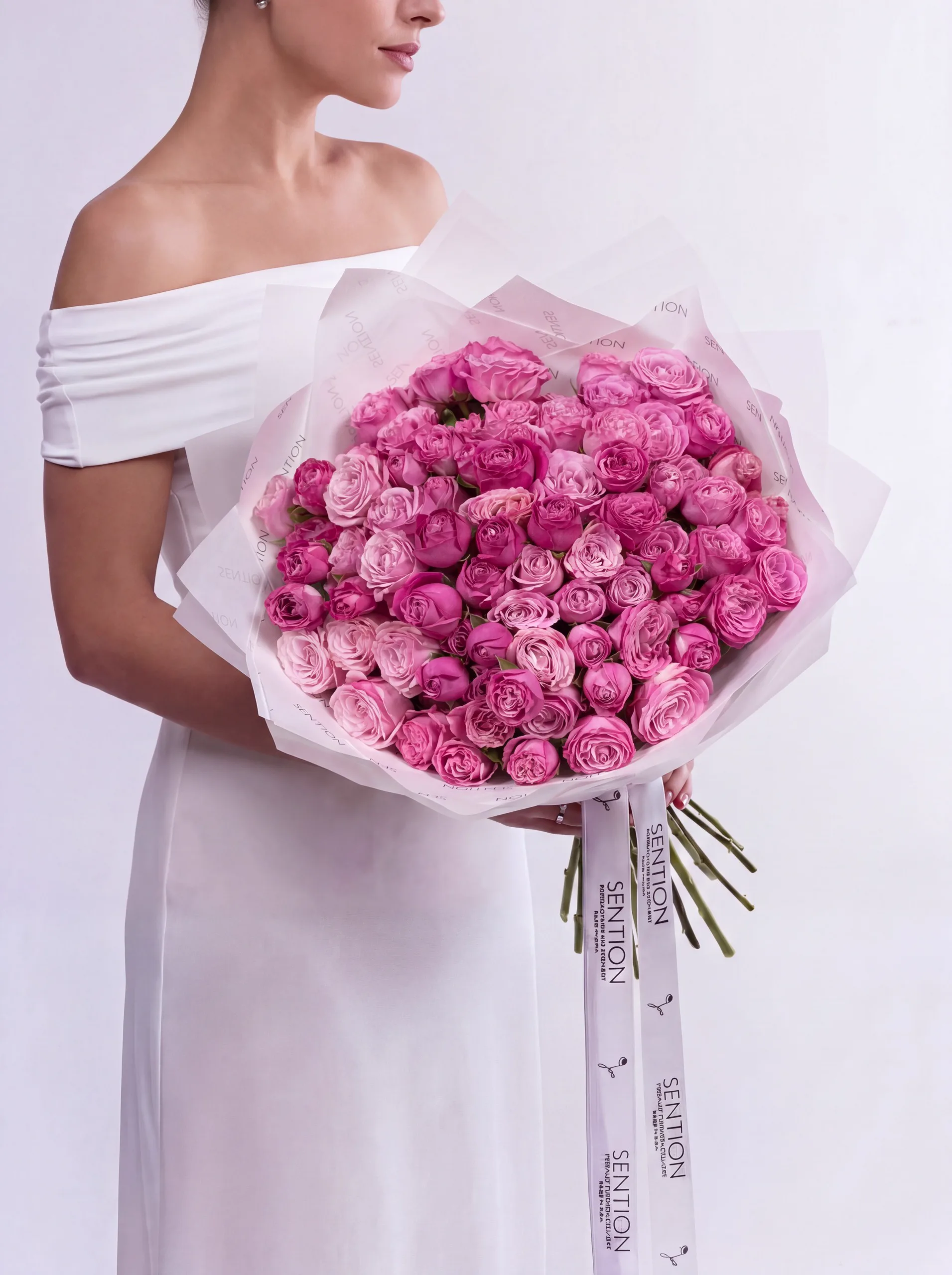 20 spray peony roses