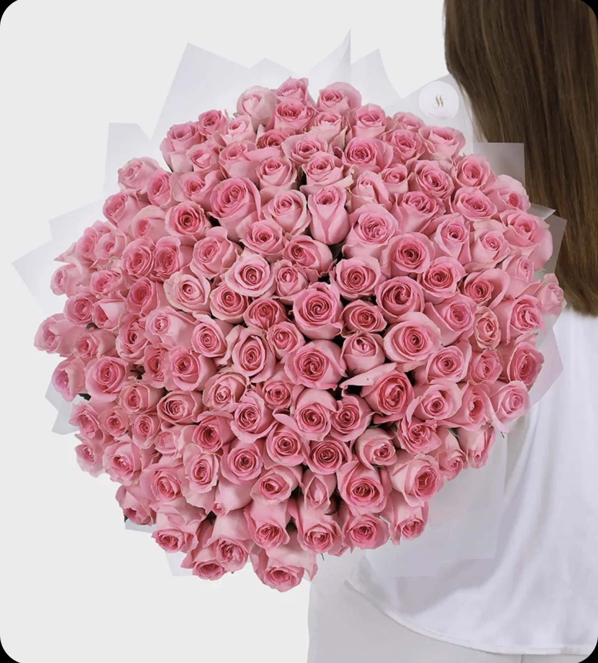 100 Pink Roses