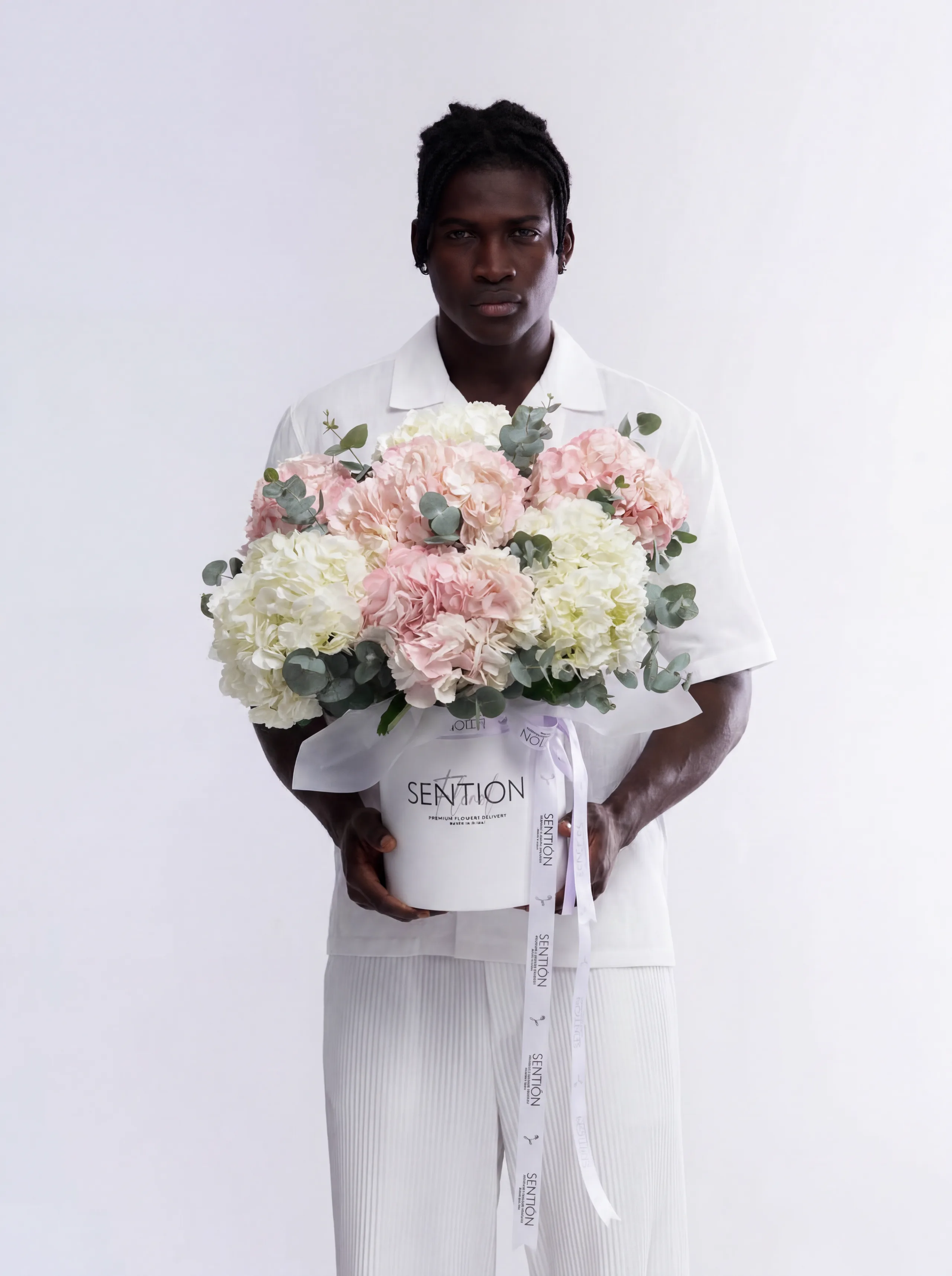 Box with flowers