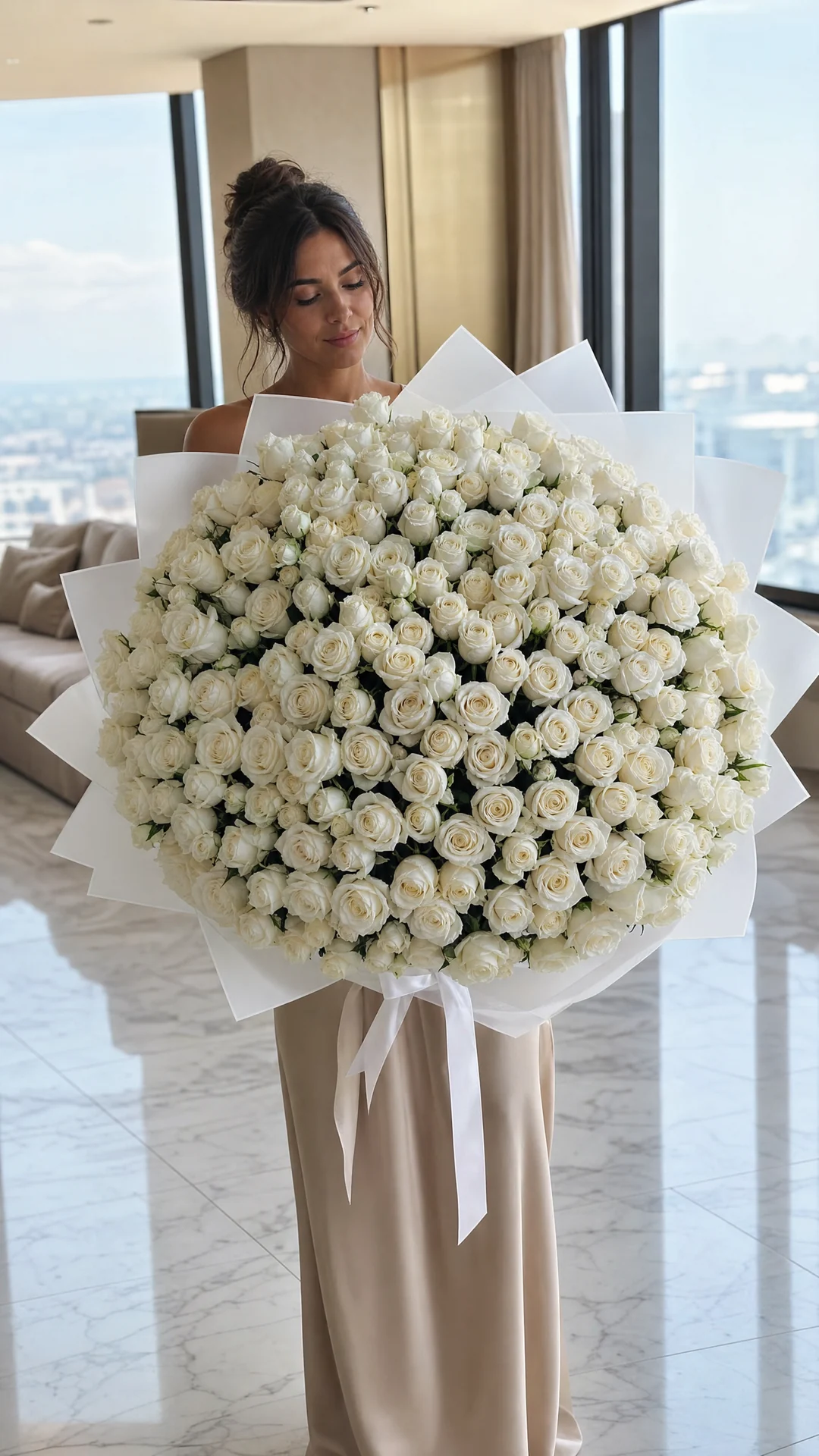 500 White Roses